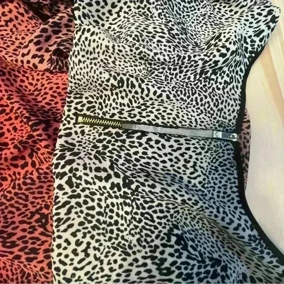 Vince Camuto Scoop Neck Blouse Long Sleeve Ombre Leopard Multi Women's Size M - Picture 9 of 9